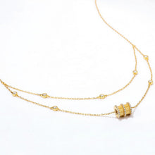 Load image into Gallery viewer, Women's Necklace S925 Silver Plated Inlaid Zircon Double-Layer Jewelry Choker  Gift for Girls
