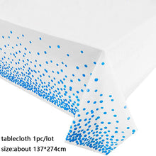Load image into Gallery viewer, 137*274cm Rose Gold Tablecloth Gold/silver Dot table cover for adult Happy Birthday Party Supplies Wedding decorations
