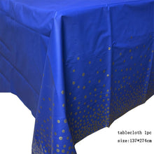 Load image into Gallery viewer, 137*274cm Rose Gold Tablecloth Gold/silver Dot table cover for adult Happy Birthday Party Supplies Wedding decorations
