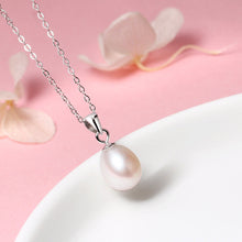 Load image into Gallery viewer, Women's S925 Sterling Silver Natural Pearl Necklace Pendant for girls
