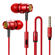 Load image into Gallery viewer, Hi-Fi Stereo Monitor Earbuds In-Ear Metal Wired Earphones Headphones with Mic Powerful Bass For Smart Phone
