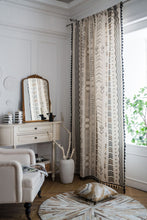 Load image into Gallery viewer, Cotton and Linen Printed Curtain American Country Bohemian Style Kitchen Curtain
