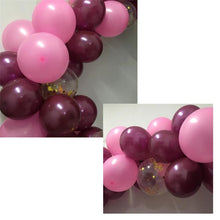 Load image into Gallery viewer, 102PCs Wine Red Rose Balloon Chain Pink Series Balloon Set Birthday Party Decoration

