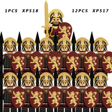 Load image into Gallery viewer, 13PCS/SET Medieval Knights Group Military  Soldiers Figure Building Block  Educational Toys For Children  KT1073
