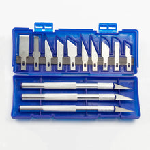 Load image into Gallery viewer, 13Pcs Carving Knife Craft Sculpture Paper Cutting Blade Precision Engraving Cutter Non-Slip Hand Tool DIY Art Hobby Repair Set

