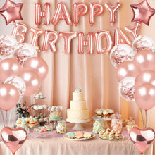 Load image into Gallery viewer, Rose Gold Balloon Decoration Set Birthday Party Decoration Balloons
