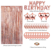 Load image into Gallery viewer, Rose Gold Balloon Decoration Set Birthday Party Decoration Balloons
