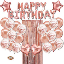 Load image into Gallery viewer, Rose Gold Balloon Decoration Set Birthday Party Decoration Balloons
