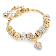 Load image into Gallery viewer, Platform  Light Gold Alloy Large-Hole Bead Bracelet Panjia Style Bracelet
