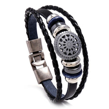 Load image into Gallery viewer, Men's Weaving Cattle Leather Bracelet Simple Student Couple Jewelry
