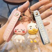 Load image into Gallery viewer, Korean Style Kacao Keychain Fart Peach Mixi Couple Pendant Cute Cartoon Cars and Bags Pendant Creative Decorations
