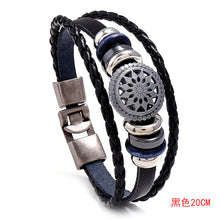 Load image into Gallery viewer, Men's Weaving Cattle Leather Bracelet Simple Student Couple Jewelry
