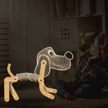 Load image into Gallery viewer, Puppy Folding Table Lamp Creative Product Led 3D Small Night Lamp Children Gift
