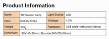 Load image into Gallery viewer, Animal Butterfly Wooden Night Light Home Decorative Lamp
