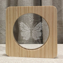 Load image into Gallery viewer, Animal Butterfly Wooden Night Light Home Decorative Lamp
