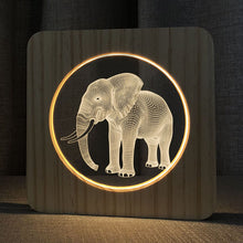 Load image into Gallery viewer, Animal Night Light Elephant Shape Led Table Lamp Creative Ambience Light
