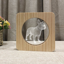 Load image into Gallery viewer, 3D Wooden Small Night Lamp Bedroom Light Pet Modeling Lamp Gift
