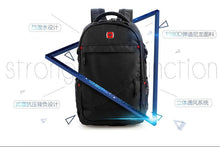 Load image into Gallery viewer, Large outdoor sports black nylon backpack for Men
