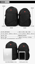 Load image into Gallery viewer, Large outdoor sports black nylon backpack for Men
