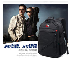 Load image into Gallery viewer, Large outdoor sports black nylon backpack for Men
