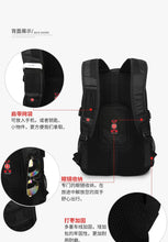 Load image into Gallery viewer, Large outdoor sports black nylon backpack for Men
