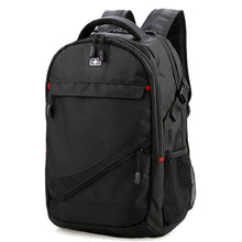 Load image into Gallery viewer, Large outdoor sports black nylon backpack for Men
