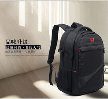 Load image into Gallery viewer, Large outdoor sports black nylon backpack for Men
