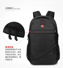 Load image into Gallery viewer, Large outdoor sports black nylon backpack for Men
