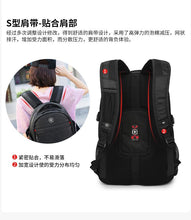 Load image into Gallery viewer, Large outdoor sports black nylon backpack for Men
