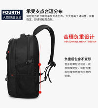 Load image into Gallery viewer, Large outdoor sports black nylon backpack for Men
