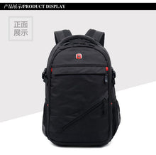 Load image into Gallery viewer, Large outdoor sports black nylon backpack for Men
