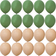 Load image into Gallery viewer, 15/20PCS 10inch Balloon Kit Retro Green White Gold Balls Birthday Wedding Anniversary Jungle Summer Party Decor Home Supplies
