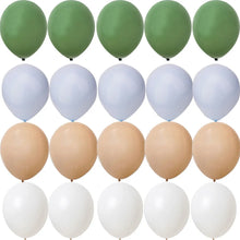 Load image into Gallery viewer, 15/20PCS 10inch Balloon Kit Retro Green White Gold Balls Birthday Wedding Anniversary Jungle Summer Party Decor Home Supplies
