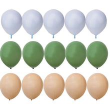 Load image into Gallery viewer, 15/20PCS 10inch Balloon Kit Retro Green White Gold Balls Birthday Wedding Anniversary Jungle Summer Party Decor Home Supplies
