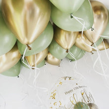 Load image into Gallery viewer, 15/20PCS 10inch Balloon Kit Retro Green White Gold Balls Birthday Wedding Anniversary Jungle Summer Party Decor Home Supplies
