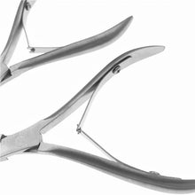 Load image into Gallery viewer, Stainless Steel 8712 Dead Skin Clipper Secondary Opening Double Fork Cuticle Nipper Beauty Pliers Manicure Tool
