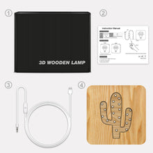 Load image into Gallery viewer, Plant Cactus Modeling Atmosphere Night Light Led Bedroom Bedside Lamp Children's Gift Light
