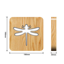 Load image into Gallery viewer, Dragonfly Wooden Lamp Animal Creative Decorative Table Lamp Gift 3D Small Night Lamp
