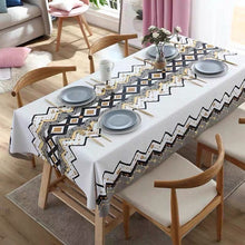 Load image into Gallery viewer, PVC Rectangular Tablecloth Printed Tablecloth Simple Dining Table Tablecloth
