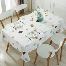 Load image into Gallery viewer, PVC Rectangular Tablecloth Printed Tablecloth Simple Dining Table Tablecloth

