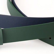 Load image into Gallery viewer, Jeans Pu Belt Fashion round Buckle Pattern All-Match Dress Decorative Belt
