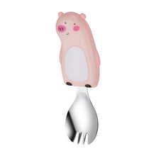 Load image into Gallery viewer, Set Cartoon Baby Spork Infant Creative Solid Food Tools Feeding Tableware
