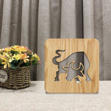 Load image into Gallery viewer, Bullfight Wooden Table Lamp Bedroom Light Home Decoration
