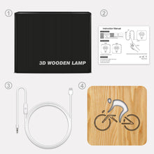 Load image into Gallery viewer, Cycling Sports Small Night Lamp 3D Small Night Lamp Holiday Gift Light
