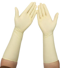 Load image into Gallery viewer, 2 Pairs 16 Inches Safety Gloves Latex Coating Oil-Proof Industrial Work Gloves for Men Women Outdoor for Construction Garden Gloves
