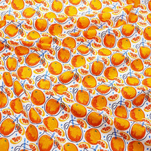 Load image into Gallery viewer, 160x50cm Cotton Chino Fruit Pineapple Strawberry Peach Dress Cloth, Bed Sheet Tablecloth Handmade Shell Fabric

