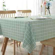 Load image into Gallery viewer, Universal Waterproof and Oil-Proof Plastic PVC Table Cloth Nordic Ins Printing Thick Checks round Table Disposable Tablecloth
