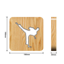 Load image into Gallery viewer, Sports Taekwondo Wooden Desk Lamp Creative Bedside Lamp Bedroom Light
