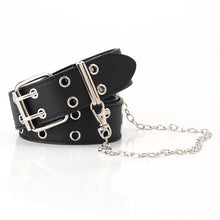 Load image into Gallery viewer, Belt Women's Fashion Eyelet Chain Decoration Belt Ins Style Belt Waist Belt Belt
