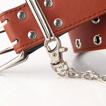 Load image into Gallery viewer, Belt Women's Fashion Eyelet Chain Decoration Belt Ins Style Belt Waist Belt Belt
